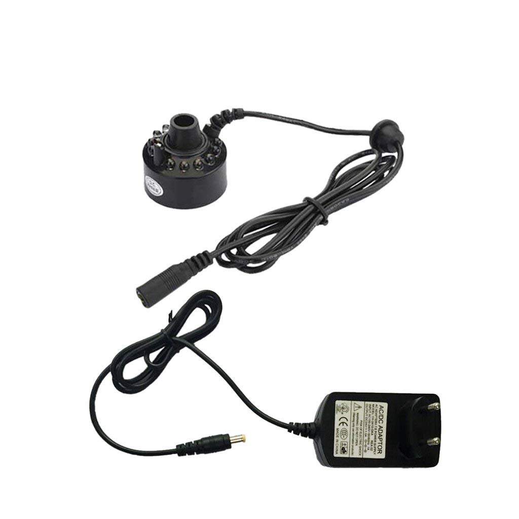 AC100-240V 12-LED Mist Maker Fog Machine Atomizer Fogger Fountain EU Plug-image-34