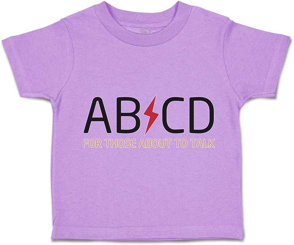 Toddler T-Shirt Ab Cd ABCD Rock & Roll Funny Humor Coolest Little 1 Clothes