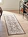 Rugs.com Charlotte Collection Rug â€“ 10 Ft Runner Brown Low-Pile Rug Perfect for Hallways, Entryways