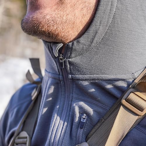 First Lite Men’s Kiln Hoody - Camo Merino Wool Base Layer, Midweight Thermal Cold Weather Hunting Gear for Men3