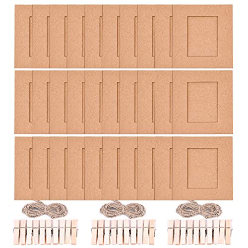 SUNMNS Wand Decor Hängendes Display Papier Fotorahmen Set Kompatibel mit Fujifilm Instax Mini 11 9 8 70 90 26…