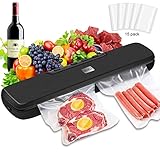 【Fünf Modi und fünf Temperaturstufen】 Der neueste 5-Modus Vakuumierer: Versiegeln, Trockenpumpen, Nasspumpen, Punktpumpen, Schlauch-Außenpumpen. 3 trockene Temperaturen und 2 feuchte Temperaturen. Diese Vakuumierer ist für die Dichtungsanforderungen der meisten Vakuumbeutel auf dem Markt geeignet.