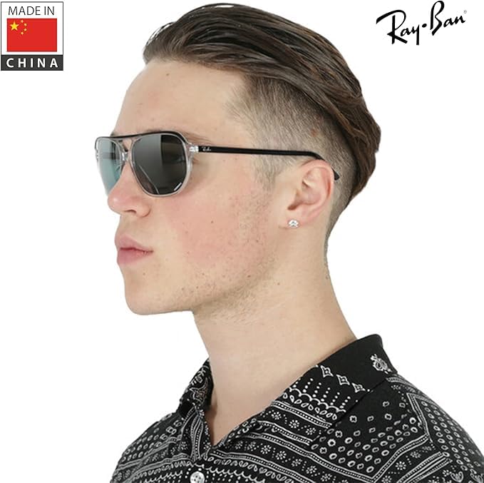 Image of Ray-Ban RB2205 BILL ONE Square-Round Shaped Sunglasses for Men & Women with Official RAYBAN Eyewear Kit