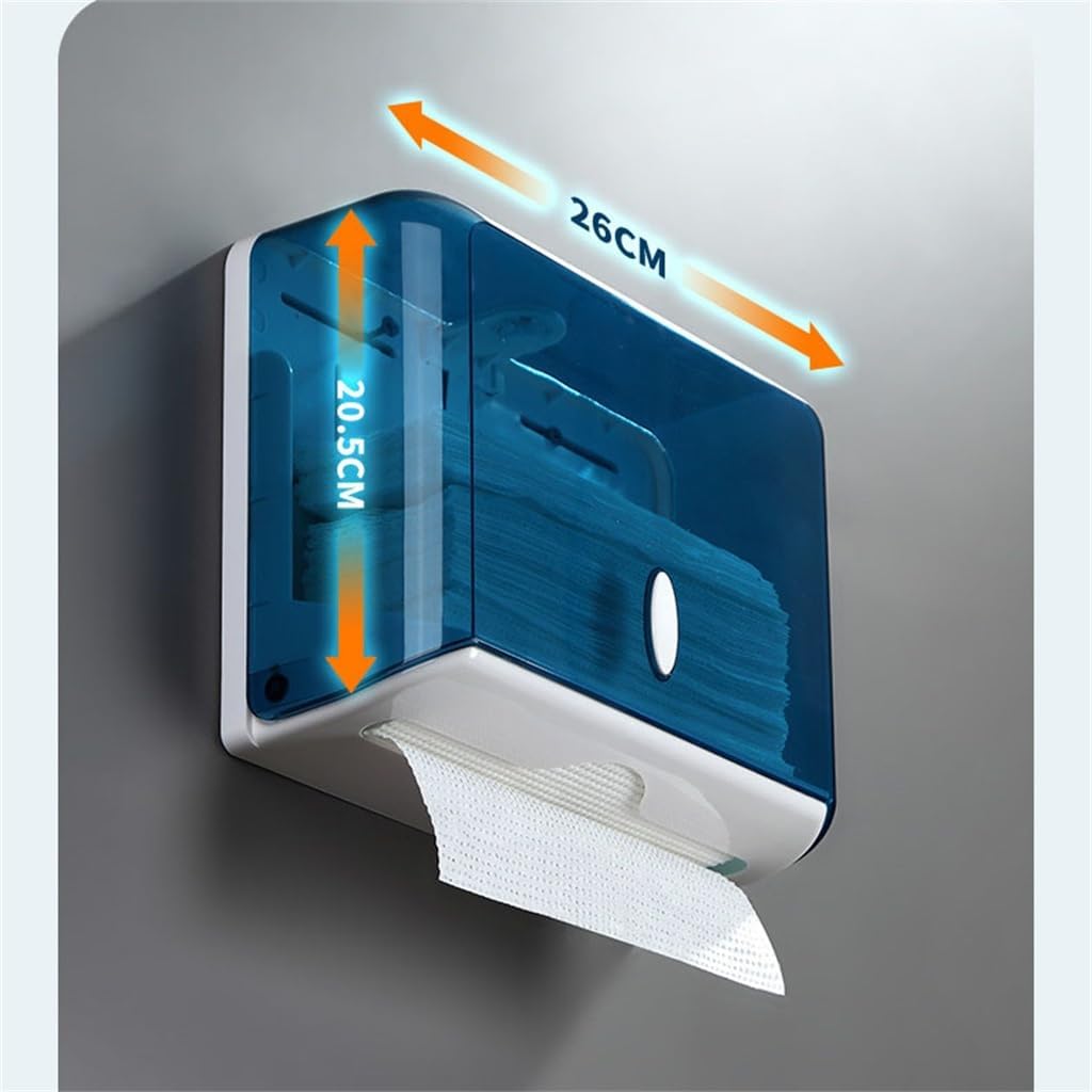 Square Wall Hanging Tissue Box Toilet ABS Plastic Waterproof Holder