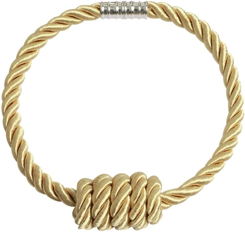 FMURY Magnetic Curtain Strap Hanging Ball Fixing Clip Window Drape Buckle Rope Strap Backrest Curtain Holder Accessories(D)