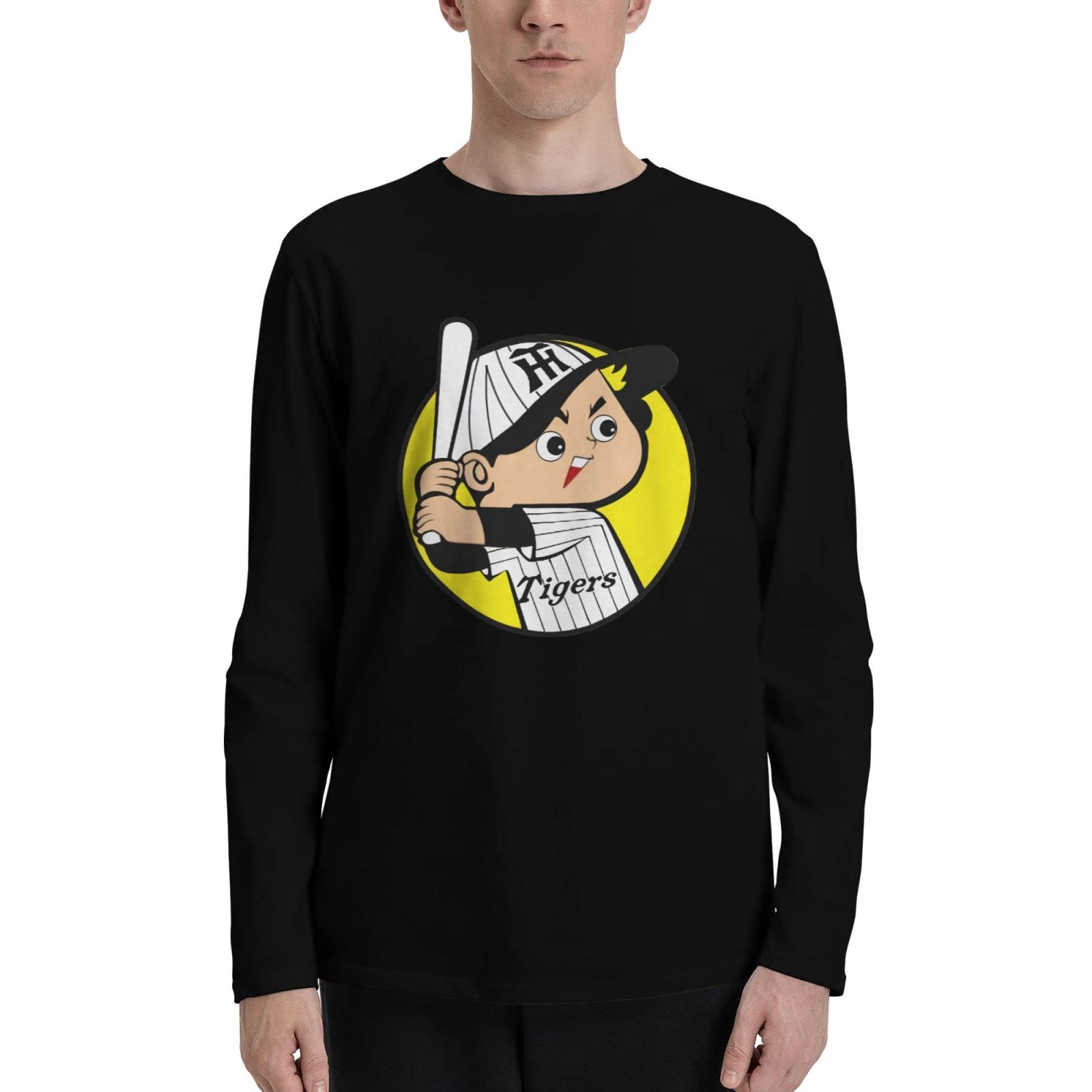 Amazon.co.jp: Tシャツ メンズ 阪神タイガース 長袖 ロングtシャツ