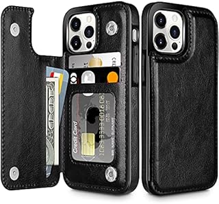 Coolden for iPhone 14 Pro Max Case Wallet Case with Card Holder Slot Shockproof Case Flip Folio PU Leather Wallet Magnetic Closure Protective Case Cover for iPhone 14 Pro Max Phone Case (Black)