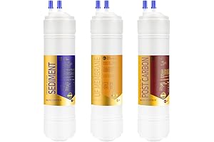 3EA Compatible Replacement Water Filter Set for Coway CHP-250L / CHP-260L / CHP-270L