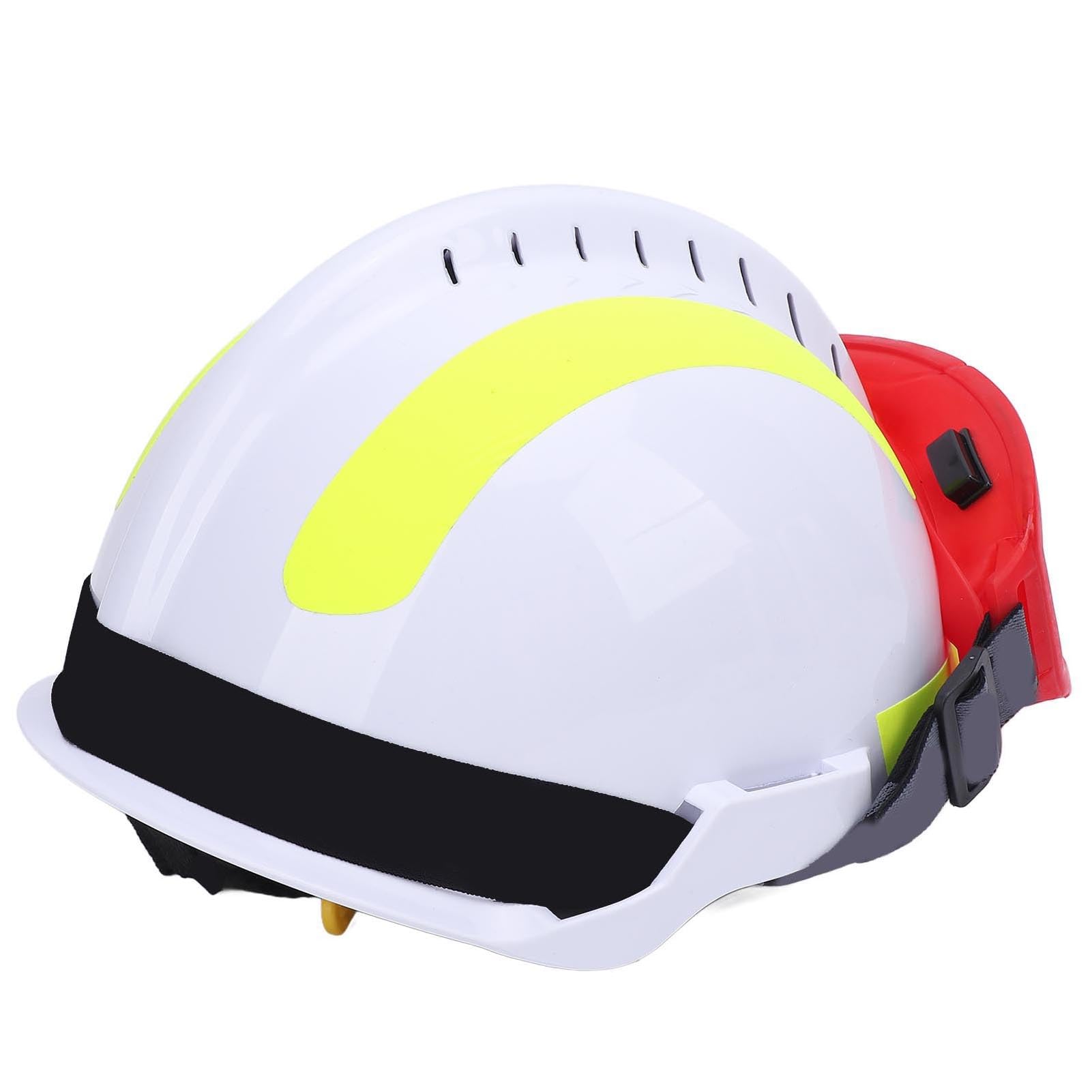 RIZGHWOY Casque de sécurité F2 avec Structure Amortissante pour Les Travailleurs du Secteur Pétrolier et des Secours en Cas D'accident de la Route, PC ventilé, 30 X 16 Cm, 1 unité