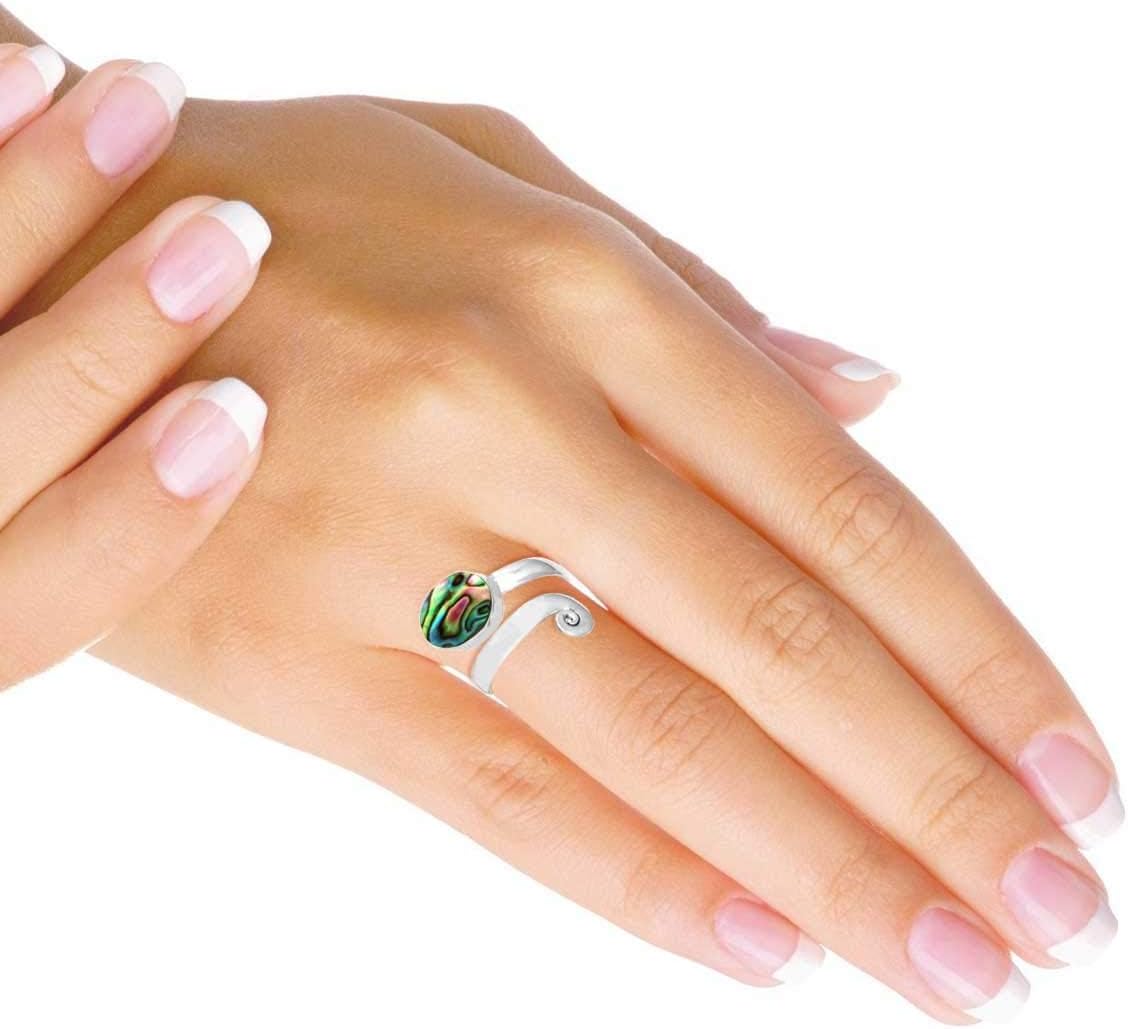 Natural Gemstone Ring For Women Amber, Crystal, Garnet, Moonstone Oval Boho Genuine 925 Sterling Silver Handmade Jewelry