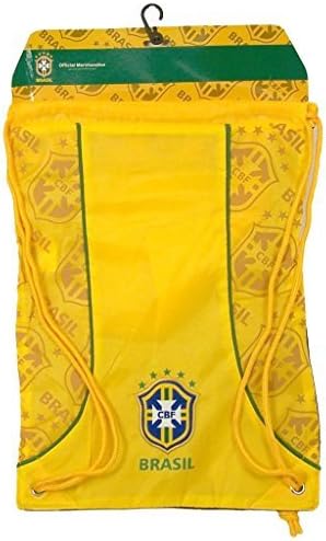 Brazil Soccer Official Yellow Sackpack Drawstring Backpack S0S01-L