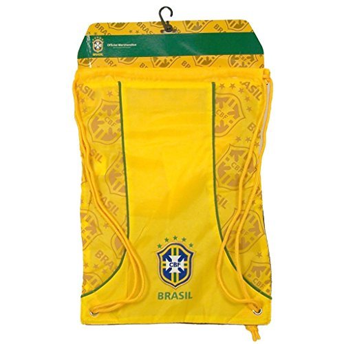 Brazil Soccer Official Yellow Sackpack Drawstring Backpack S0S01-L