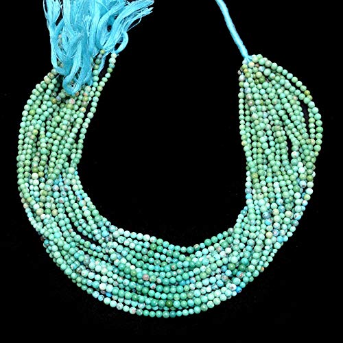 Turquoise naturelle perles de 4 mm pour fabrication de bijoux artisanaux faits main