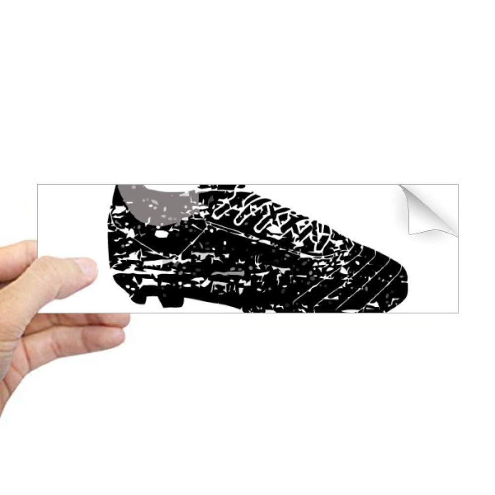 Sticker chaussures de football noir pour habiller la fenêtre de chambre d'enfant