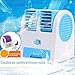 Produktbild Cwemimifa Led Display Ventilator Klimaanlage Ionisator Luftbefeuchter Luftkühler Mobiles Klimagerät,Mini-Kühler USB-Lüfter Klimaanlage Lüfter Auto Kleine Klimaanlage,Blau