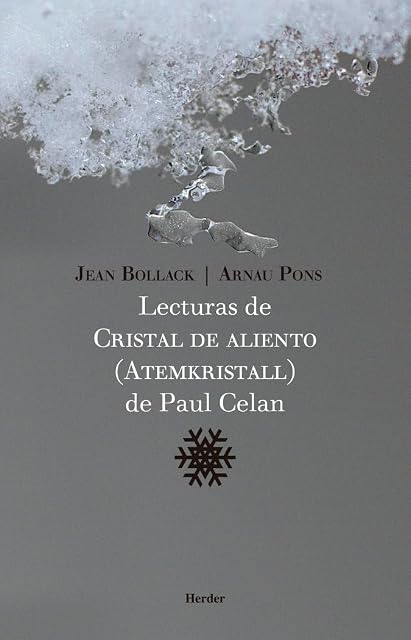 Portada de Lecturas de Cristal de Aliento de Paul Celan