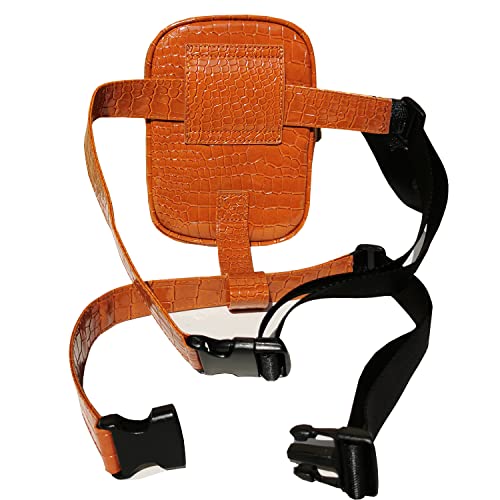 INNTURT Synthetic Leather Leg Harness Thigh Bag Hip Fanny Pack for Women Brown, S, Leg Bag Waist Bag - Image 4