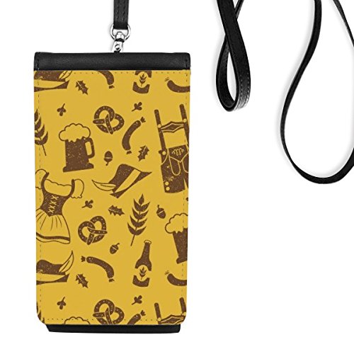Portefeuille sac à main suspendu téléphone motif Berlin idée cadeau femme