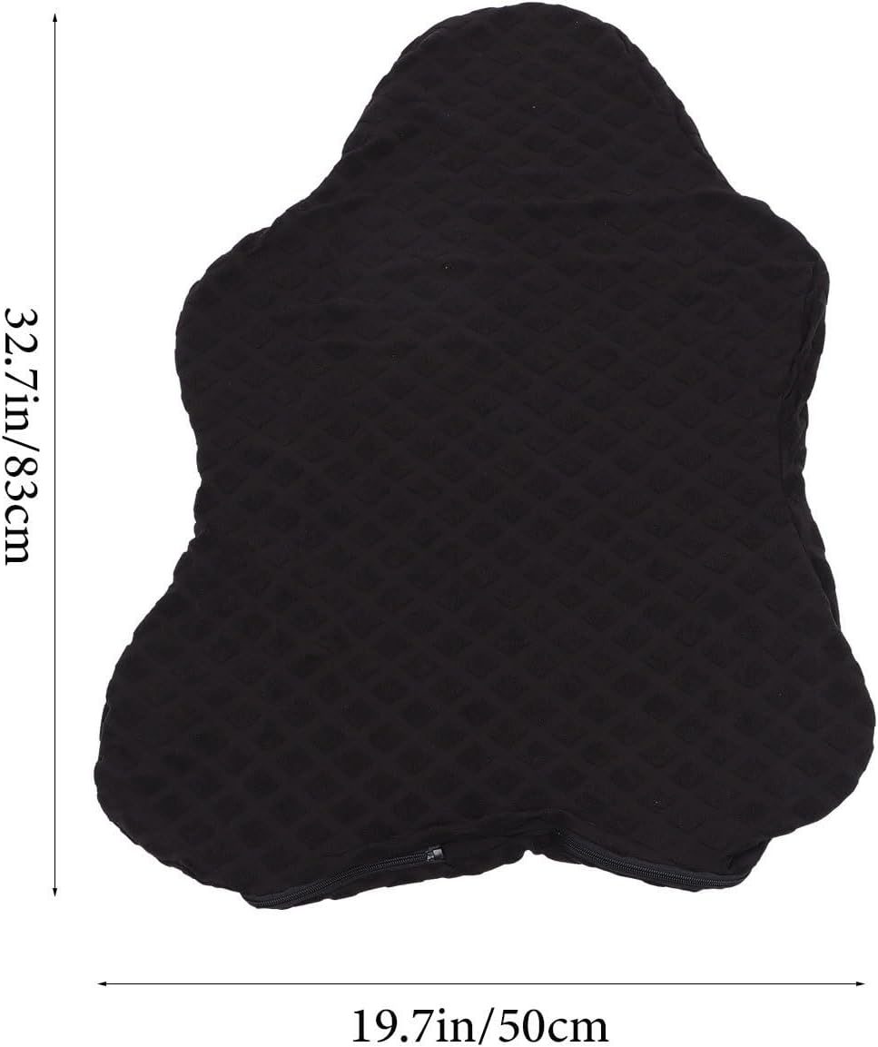Stretchable Black Cloth Gaming Chair Cover Washable Slipcover for Office and Computer Room Chair Protects Against Dust and Wear