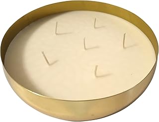 GURU JEEâ„¢ Urli 6 Wick Scented Candle | Smokeless Premium Soy Wax, Cotton Wick | Aromatherapy, Home Decor, Luxury Gift | Burn Time Upto 60 Hours