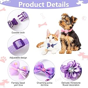 22 Pack Dog Bow Tie Dog Flower Collar Adjustable Bowtie Dog Collar Flower Pet Supplies Collars Dot Print Bowknot Flower Neck Tie for Medium Small Dog Cat Puppy (Cute) 22 Pack Dog Bow Tie Dog Flower Collar Adjustable Bowtie Dog Collar Flower Pet Supplies Collars Dot Print Bowknot Flower Neck Tie for Medium Small Dog Cat Puppy (Cute)