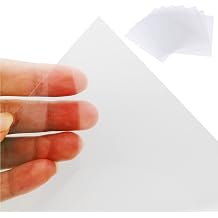 BANLTRE 15 Pieces 7.5 mil Transparency Blank Template Material Stencils Mylar for Cutting Paper Clear Sheet 12 12 inch 15-7.5 mil