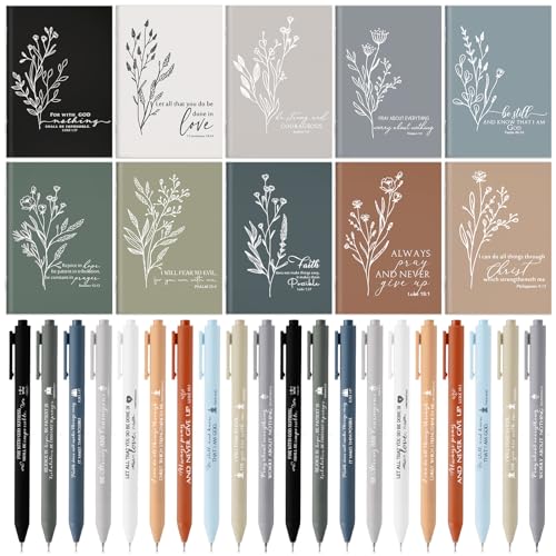 Christian Bible Verse Pen & Pocket Notepad Set