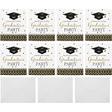 Parliky 8 Stück Teiliges Stilvoller Einladungskarten zur Abschlussfeier Themed Einladungskarten mit Elegantem Design für Graduation Party Supply und Feierliche Graduation Celebration