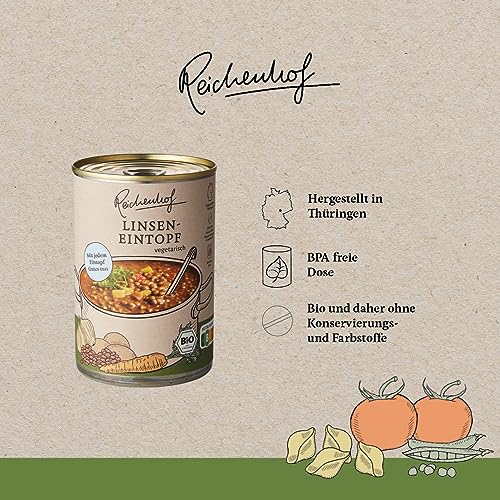 Reichenhof BIO-Eintöpfe 6er Pack I Best of Küchenklassiker (2x Linse, 2x Erbse, 2x Kartoffel) – Bild 7