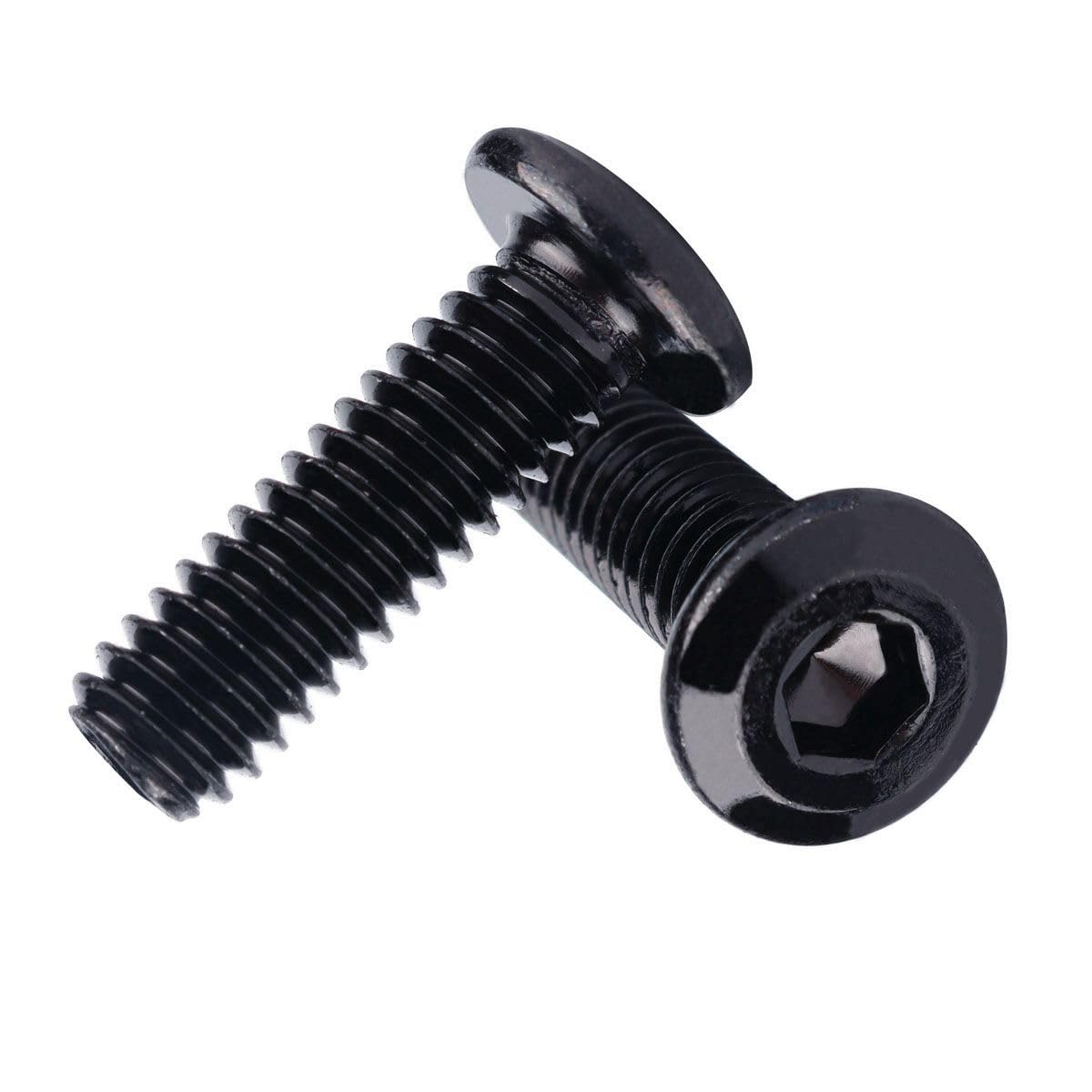 KOSJETHAS Black 1/4-20 x 3/4" Flat Head Socket Head Screw Furniture Bolts Countersunk Connector Screws, Stainless Steel 18-8 (304), Fully Threaded, 20