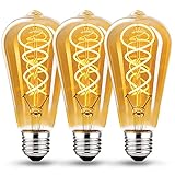 dimmbare led einbaustrahler 💡【Energieeinsparung & Lange Lebensdauer】Mit dieser E27 LED Vintage Glühbirne 6W erhälten Sie die selbe Helligkeit wie bei 60 Watt Wolfram-Lampen. Mit Glühbirne E27 Vintage lässt sich bis zu 90% Strom einsparen. Unser vintage Glühbirne E27 unterstützt etwa 15.000 auf/zu Schalteroperationen, hat ungefähr 20,000 Studen Lebensdauer.