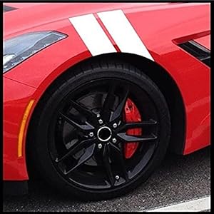 4 stks Racing Fender Reflecterende Sticker Waterdichte Auto Streep Decal Sticker Auto Lichaamsdecoratie Stickers (Color…