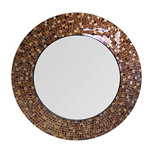 DecorShore 24" Traditional Mosaic Mirror, Wall Mirror, Decorative Wall
