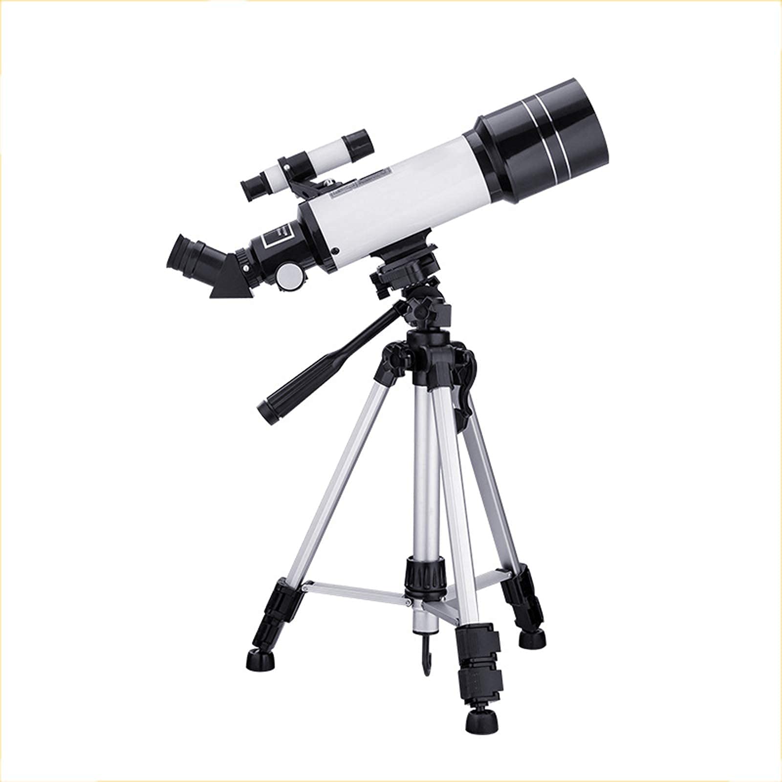 Telescopio astronómico Profesional, telescopio 70/400 HD con trípode y buscador para niños, telescopio Refractor para Principiantes, educación y Regalos