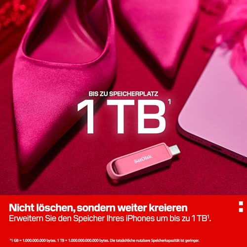 SANDISK Phone Drive mit USB Type-C 256 GB (Flash-Laufwerk für Smartphones, Tablets und Computer, 150 MB/s Lesen… – Ansicht 5