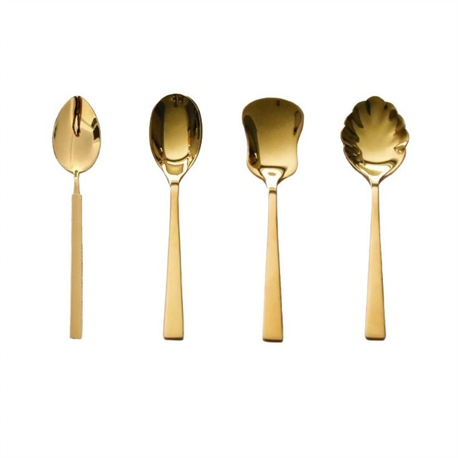 Cuillère en acier inoxydable 304 de luxe pour dessert et café