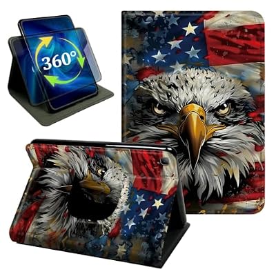 for Galaxy Tab A 8.4" Case 2020 American Flag Eagle Stand Cover