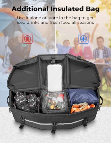 image for KEMIMOTO X3 Cargo Storage Bag, Upgraded UTV ATV Bed Box Rear Rack Tool