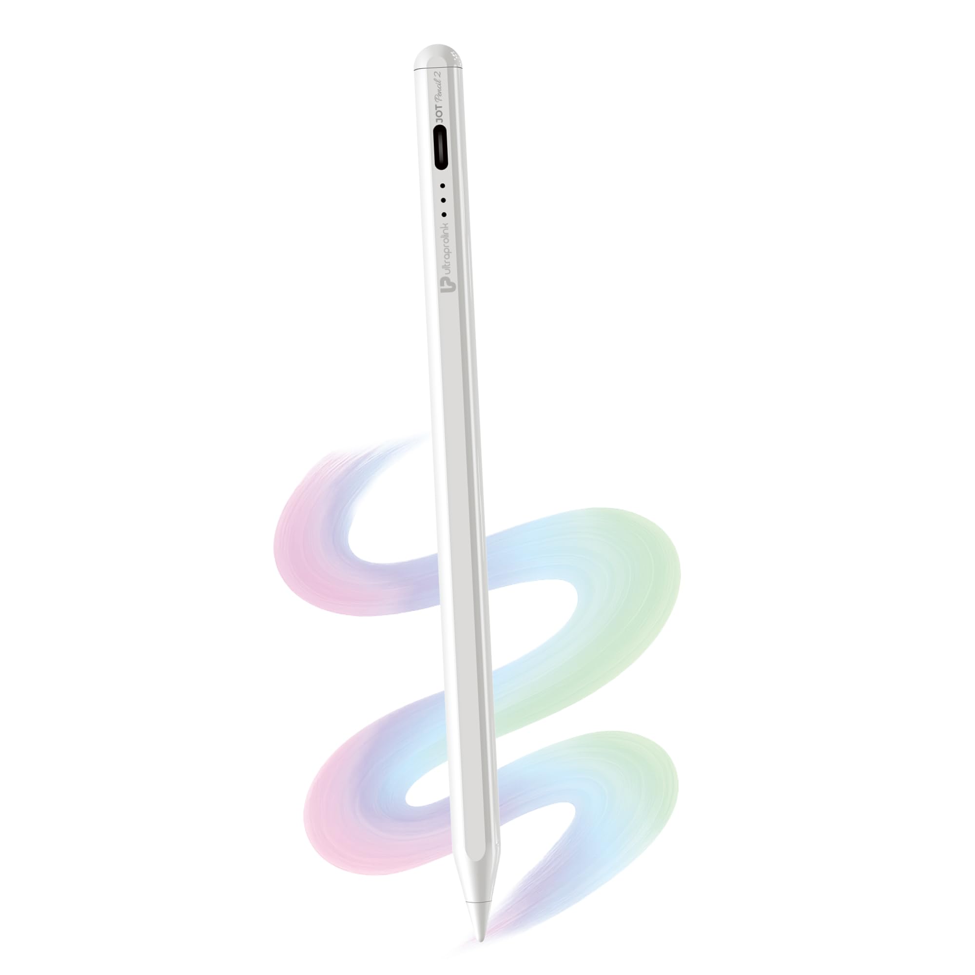 UltraProlink JOT Pencil 2 | Stylus Pen for iPad, Android Tablets & Mobiles| |Magnetic|10Hr Use| Fast Charging| 12-Month Warranty|for iOS & Android Touchscreens| LED Indicators|2 Nibs-image-42
