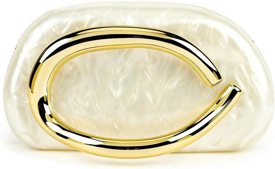Acrylic Purses Evening Clutch Bag Marbling Handbag for Women Shoulder Bag for Party Wedding Prom | Elegant, Fashion