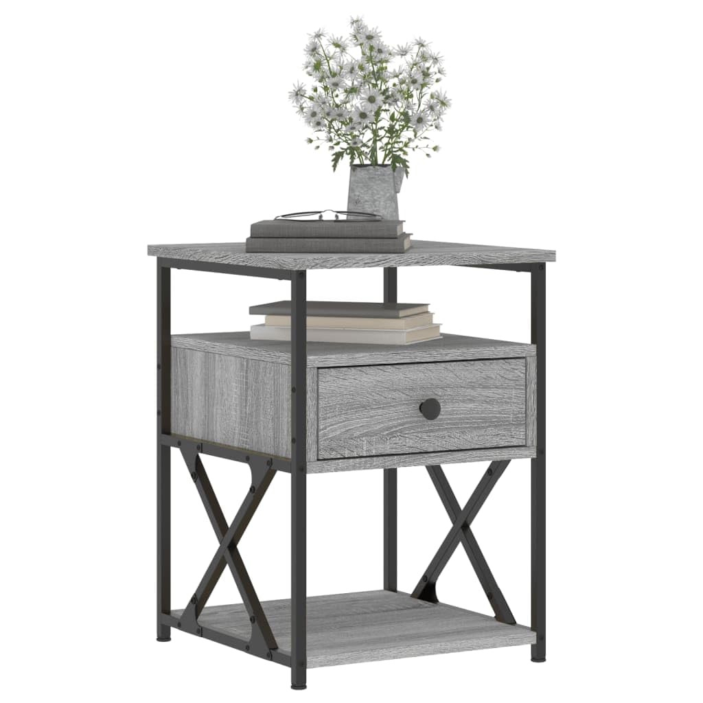 Table d'appoint stable avec pieds réglables et rangement ouvert