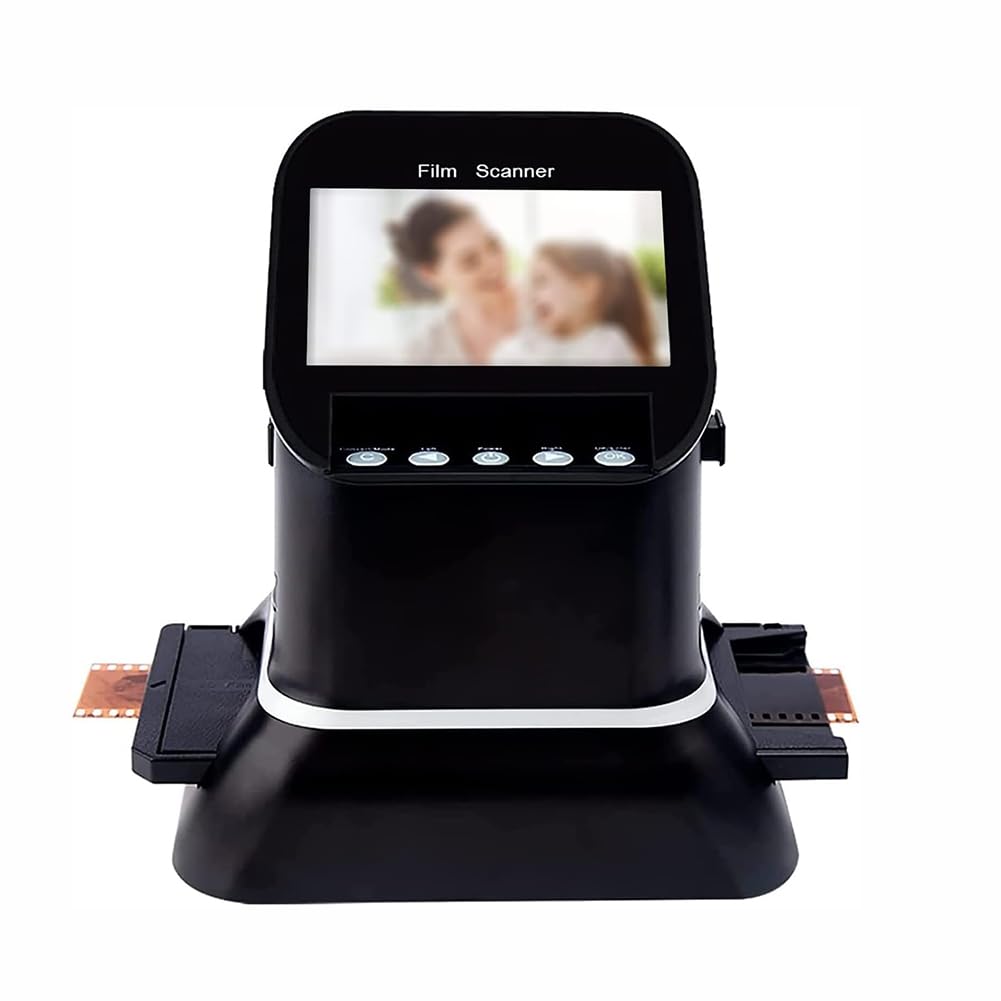 ZHJOPP Digital Film Scanner, Mini Slide & Film Scanner, Portable Film Scanners, 1080P Digital Film Converter, Convert Negative & Slides