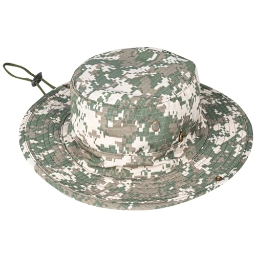 Image of Sun Hats for Men Women Boonie Hat Foldable Fishing Hat UPF 50+ Bucket Hat for Fishing Hiking Garden Safari Beach