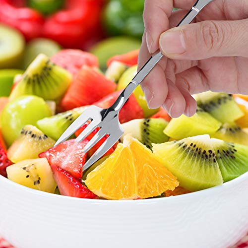 Cake Spoons, 5Pcs Dessert Coffee Spoons 304 Stainless Steel Ice Cream Dessert Cake Spoons Set(Fork) #TOP1