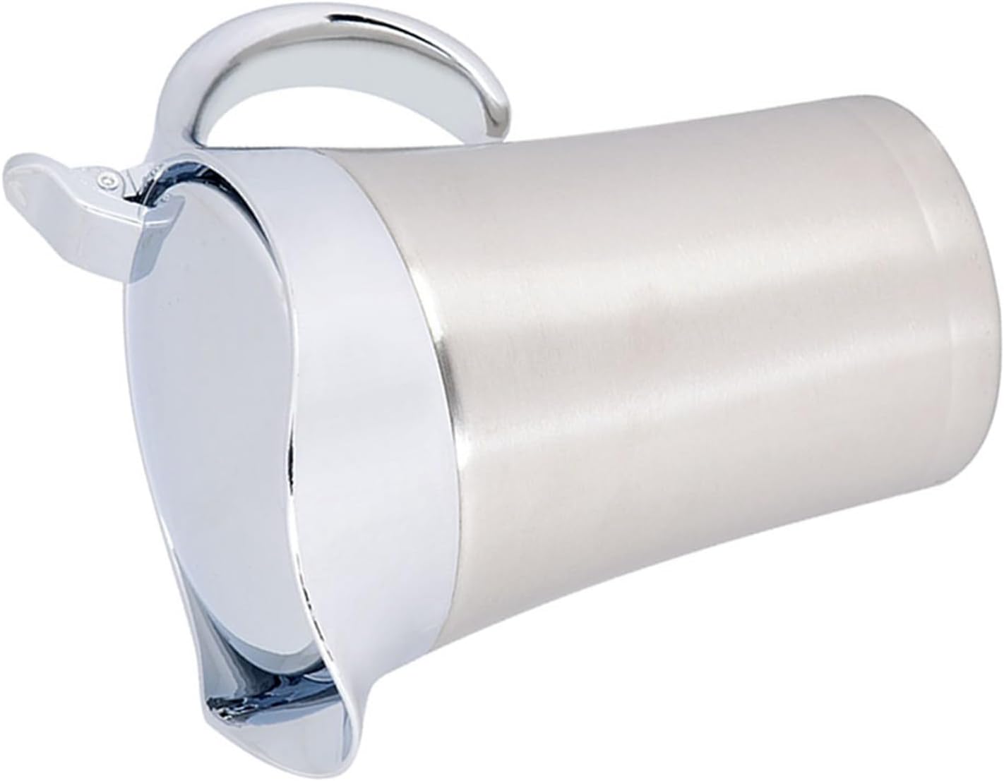 Tnfeeon Insulated Sauce Pot, Double Wall Thermal Gravy Jug with Lid, Stainless Steel Serving Container for Hot Sauces or Cold Liquids Non Drip Spout One Hand Operation (Large Size 750ml)