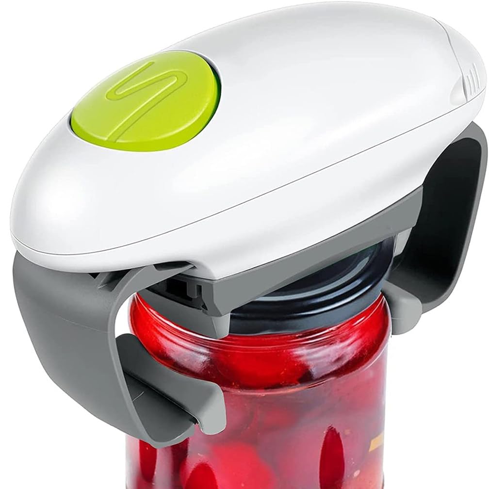 Abrelatas EléCtrico AutomáTico One Touch, Electric Tin Opener, Abridor Jar Restaurante AutomáTica para Personas con Artritis, Personas Mayores, Restaurantes
