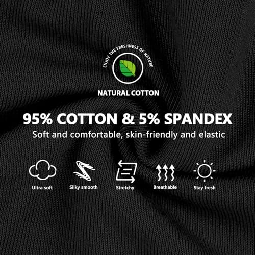 HOOFESAN Mens Underwear Briefs Pack Stretch Cotton Low Rise Briefs for Men Wide Waistband Multipack4