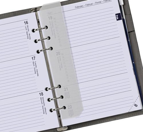 Kalpa 2024 2025 2026 A5 6 Ring Agenda Planer Einlagen Wöchentlich Komplettset Deutsch Französisch und zusätzliche Tabsheets - Image 4