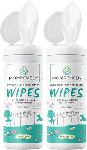MOMREMEDY Toallitas de limpieza de peróxido de hidrógeno, limpiador multiusos y removedor de manchas, multiusos para el hogar, cocina, baño, todas