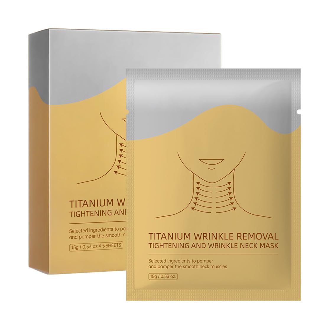 1 Confezione maschera collo, Cerotti lifting collo, Maschera collo collagene